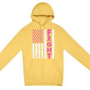 Fight Breast Cancer Breast Cancer Awareness Items Premium Pullover Hoodie