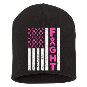 Fight Breast Cancer Breast Cancer Awareness Items Short Acrylic Beanie