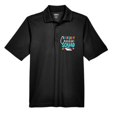 Funny Birthday Cruise Squad Cruising Ship Vacation Party Men's Origin Performance Pique Polo