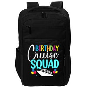 Funny Birthday Cruise Squad Cruising Ship Vacation Party Impact Tech Backpack