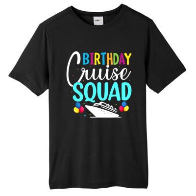 Funny Birthday Cruise Squad Cruising Ship Vacation Party Tall Fusion ChromaSoft Performance T-Shirt