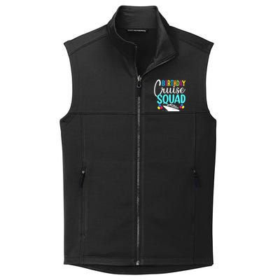 Funny Birthday Cruise Squad Cruising Ship Vacation Party Collective Smooth Fleece Vest