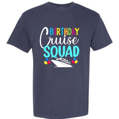 Funny Birthday Cruise Squad Cruising Ship Vacation Party Garment-Dyed Heavyweight T-Shirt