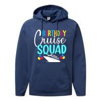 Funny Birthday Cruise Squad Cruising Ship Vacation Party Performance Fleece Hoodie