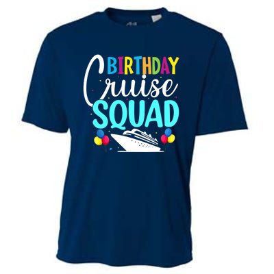 Funny Birthday Cruise Squad Cruising Ship Vacation Party Cooling Performance Crew T-Shirt