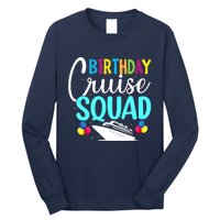 Funny Birthday Cruise Squad Cruising Ship Vacation Party Long Sleeve Shirt