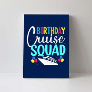 Funny Birthday Cruise Squad Cruising Ship Vacation Party Canvas