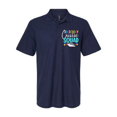 Funny Birthday Cruise Squad Cruising Ship Vacation Party Softstyle Adult Sport Polo