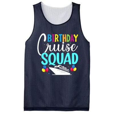 Funny Birthday Cruise Squad Cruising Ship Vacation Party Mesh Reversible Basketball Jersey Tank