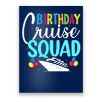 Funny Birthday Cruise Squad Cruising Ship Vacation Party Poster