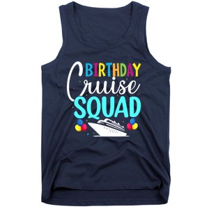 Funny Birthday Cruise Squad Cruising Ship Vacation Party Tank Top