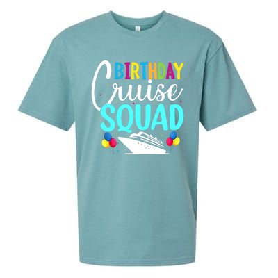 Funny Birthday Cruise Squad Cruising Ship Vacation Party Sueded Cloud Jersey T-Shirt