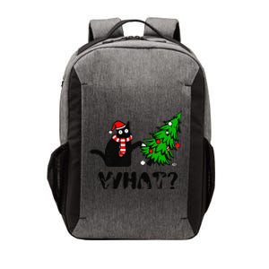 Funny Black Cat Pushing Christmas Tree Over Cat What Vector Backpack