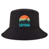 Funny Boating Captoon Pontoon Tritoon Captain Pontoon Boat Cool Comfort Performance Bucket Hat