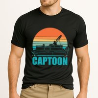 Funny Boating Captoon Pontoon Tritoon Captain Pontoon Boat Performance Shirt
