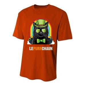 Funny Bombay Cat Lepurrchaun St Patricks Day Gift Performance Sprint T-Shirt