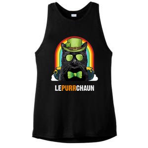 Funny Bombay Cat Lepurrchaun St Patricks Day Gift Ladies PosiCharge Tri-Blend Wicking Tank