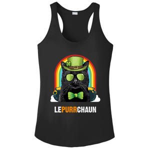 Funny Bombay Cat Lepurrchaun St Patricks Day Gift Ladies PosiCharge Competitor Racerback Tank