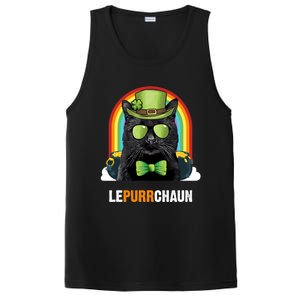 Funny Bombay Cat Lepurrchaun St Patricks Day Gift PosiCharge Competitor Tank