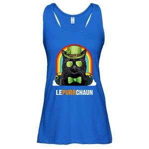 Funny Bombay Cat Lepurrchaun St Patricks Day Gift Ladies Essential Flowy Tank