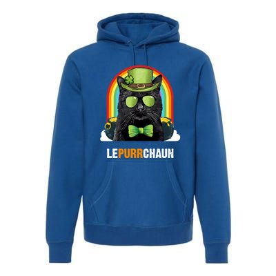 Funny Bombay Cat Lepurrchaun St Patricks Day Gift Premium Hoodie