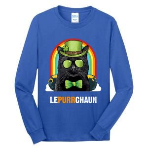 Funny Bombay Cat Lepurrchaun St Patricks Day Gift Tall Long Sleeve T-Shirt