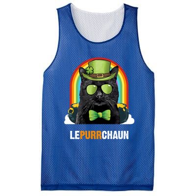 Funny Bombay Cat Lepurrchaun St Patricks Day Gift Mesh Reversible Basketball Jersey Tank