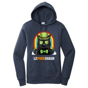 Funny Bombay Cat Lepurrchaun St Patricks Day Gift Women's Pullover Hoodie