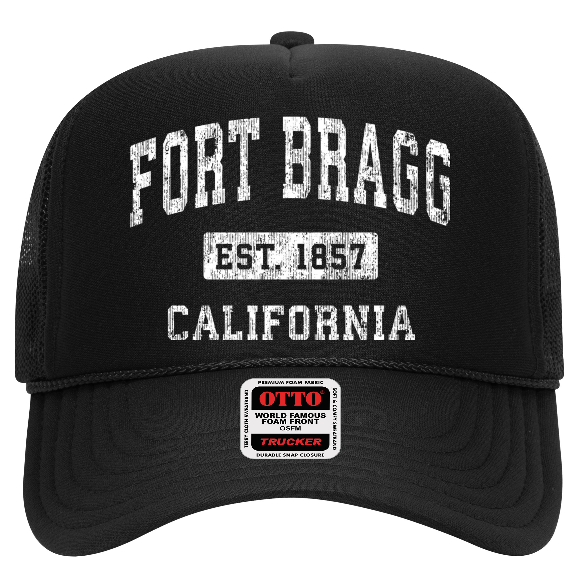 Fort Bragg California Ca Vintage Established Sports Hat