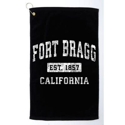 Fort Bragg California Ca Vintage Established Sports Golf Towel