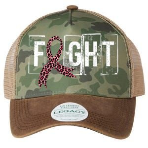 Fight Breast Cancer Awareness Leopard Ribbon Legacy Tie Dye Trucker Hat