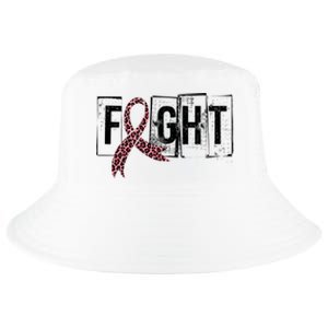 Fight Breast Cancer Awareness Leopard Ribbon Cool Comfort Performance Bucket Hat