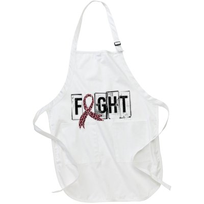 Fight Breast Cancer Awareness Leopard Ribbon Apron