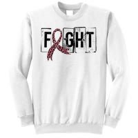 Fight Breast Cancer Awareness Leopard Ribbon Sweatshirt