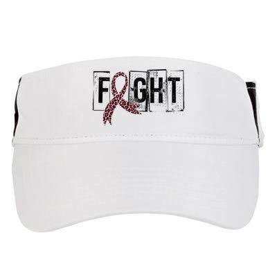 Fight Breast Cancer Awareness Leopard Ribbon Adult Drive Performance Visor