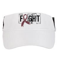 Fight Breast Cancer Awareness Leopard Ribbon Adult Drive Performance Visor