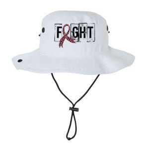 Fight Breast Cancer Awareness Leopard Ribbon Legacy Cool Fit Booney Bucket Hat