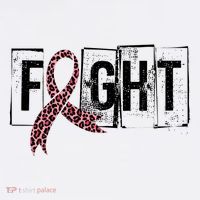 Fight Breast Cancer Awareness Leopard Ribbon Flatbill Hat