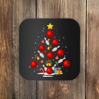 Funny Bowling Christmas Tree Lights Xmas Gifts Coaster