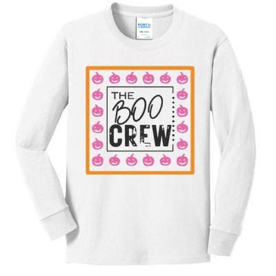 Falloween Boo Crew Kids Long Sleeve Shirt