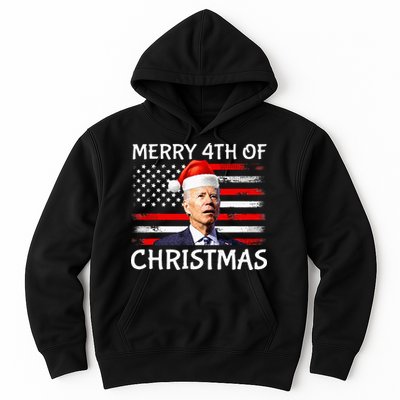 Funny Biden Confused Merry Happy 4th Of July Christmas Flag Hoodie