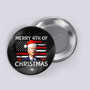 Funny Biden Confused Merry Happy 4th Of July Christmas Flag Button