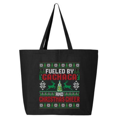 Fueled By Cachaca And Christmas Cheer Ing Xmas Party Gift 25L Jumbo Tote