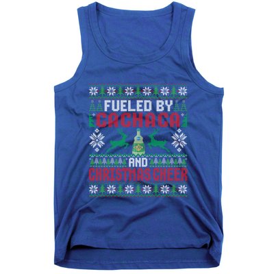 Fueled By Cachaca And Christmas Cheer Ing Xmas Party Gift Tank Top