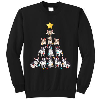 French Bulldog Christmas Tree Frenchie Dog Xmas PJs Pajamas Sweatshirt