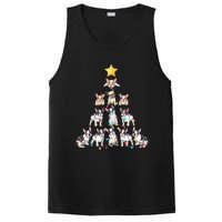 French Bulldog Christmas Tree Frenchie Dog Xmas PJs Pajamas PosiCharge Competitor Tank