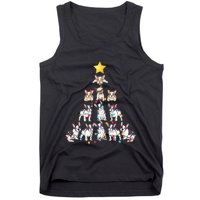 French Bulldog Christmas Tree Frenchie Dog Xmas PJs Pajamas Tank Top