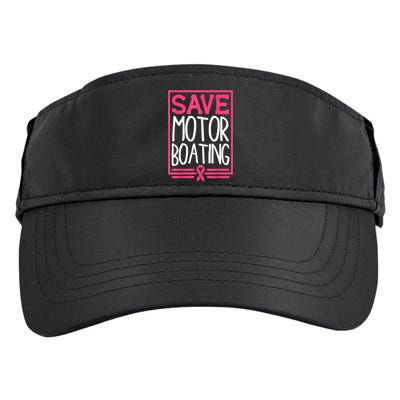 Funny Breast Cancer Save Motor Boating Pin.K Ribbon Gift Adult Drive Performance Visor
