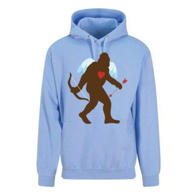 Funny Bigfoot Cupid Meaningful Gift Cute Sasquatch Lover Gift Tee Gift Unisex Surf Hoodie