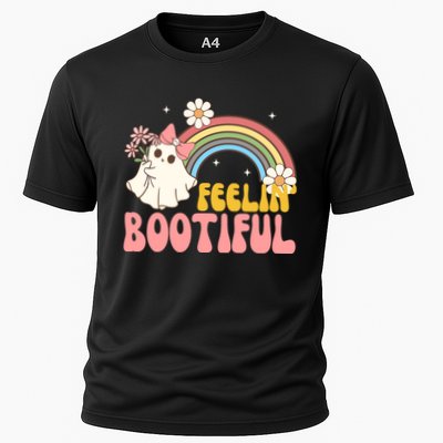 Feeling Bootiful Cute Retro Ghost Halloween Performance Shirt